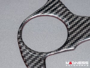 Alfa Romeo Giulia Gear Selector Trim Kit - Carbon Fiber - Flexible / Self Adhesive - Pre '20